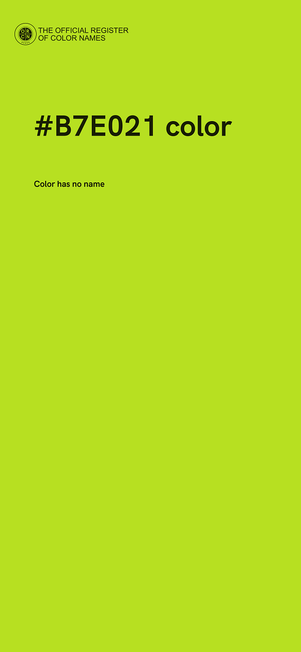 #B7E021 color image