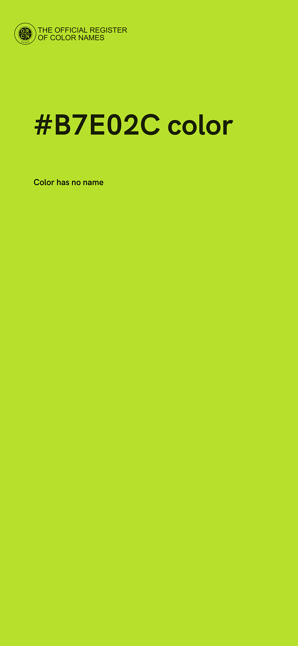 #B7E02C color image