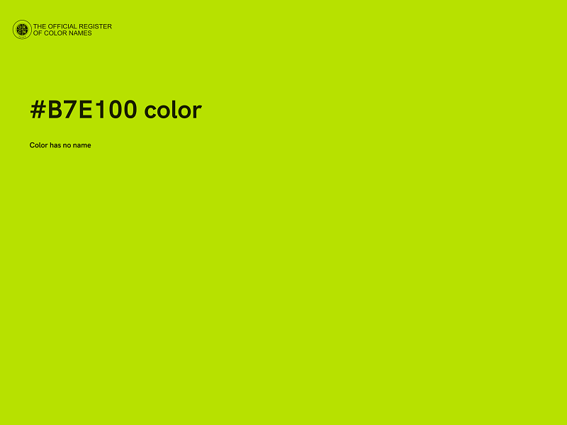 #B7E100 color image