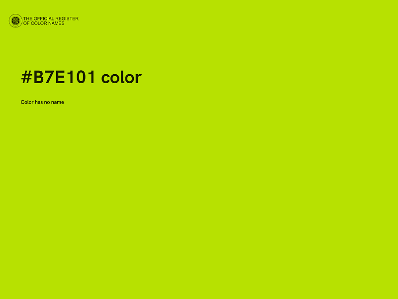 #B7E101 color image