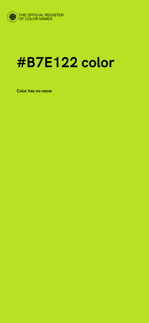 #B7E122 color image