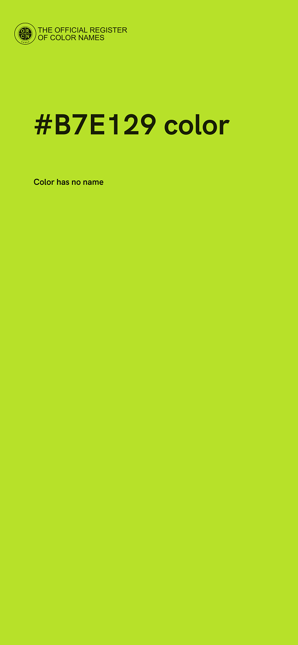 #B7E129 color image