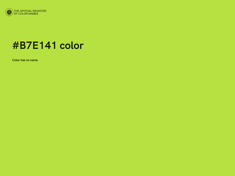 #B7E141 color image