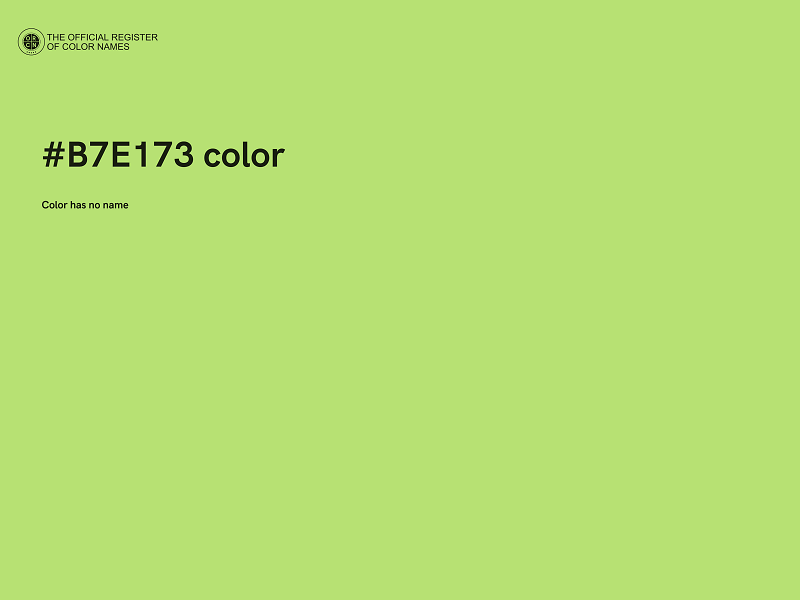 #B7E173 color image