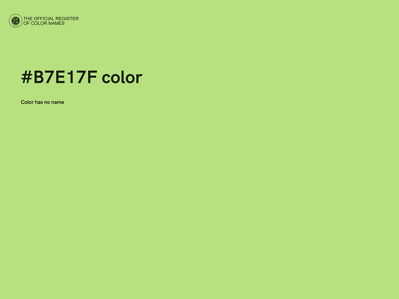 #B7E17F color image