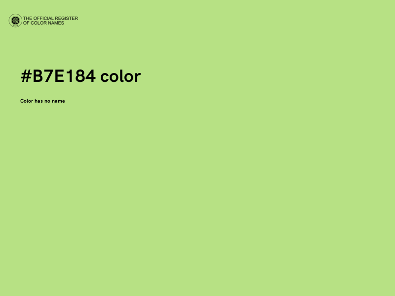 #B7E184 color image