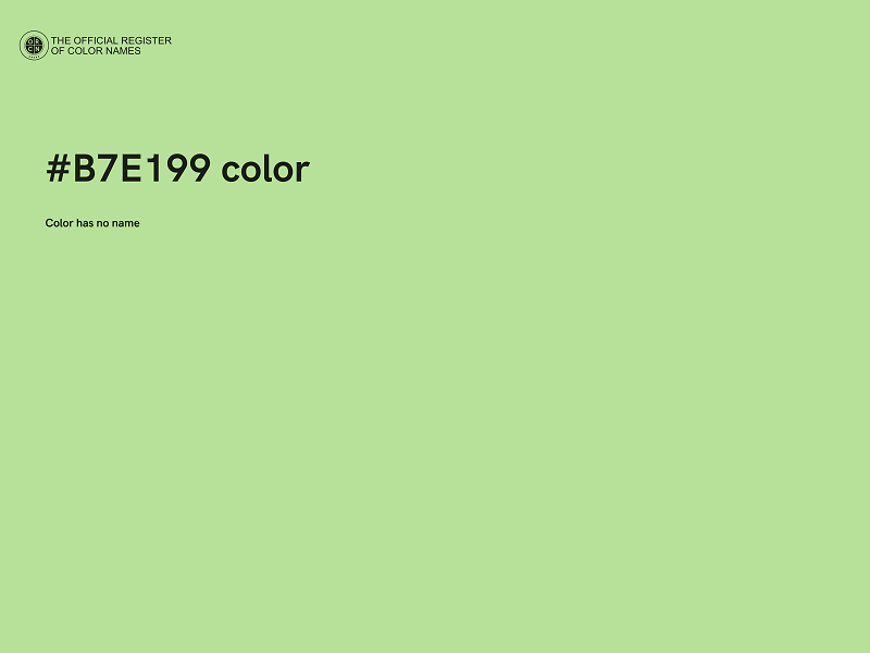 #B7E199 color image