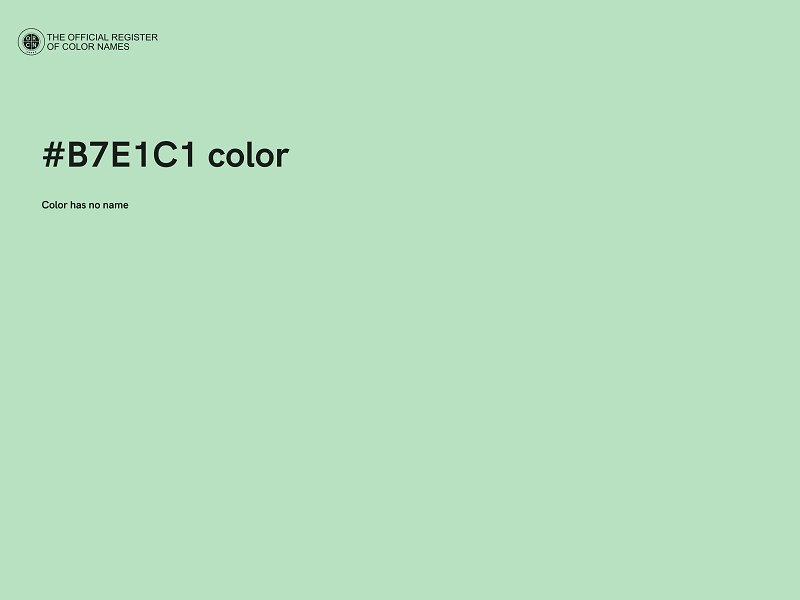 #B7E1C1 color image