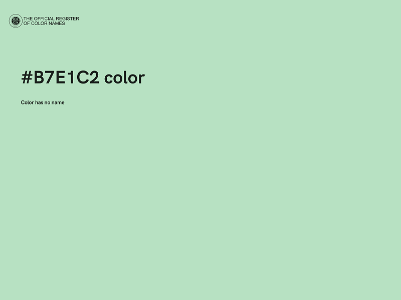 #B7E1C2 color image