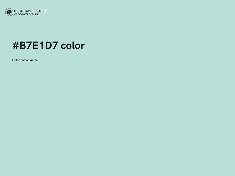 #B7E1D7 color image
