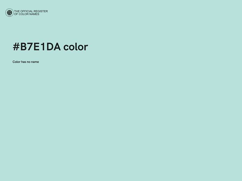 #B7E1DA color image