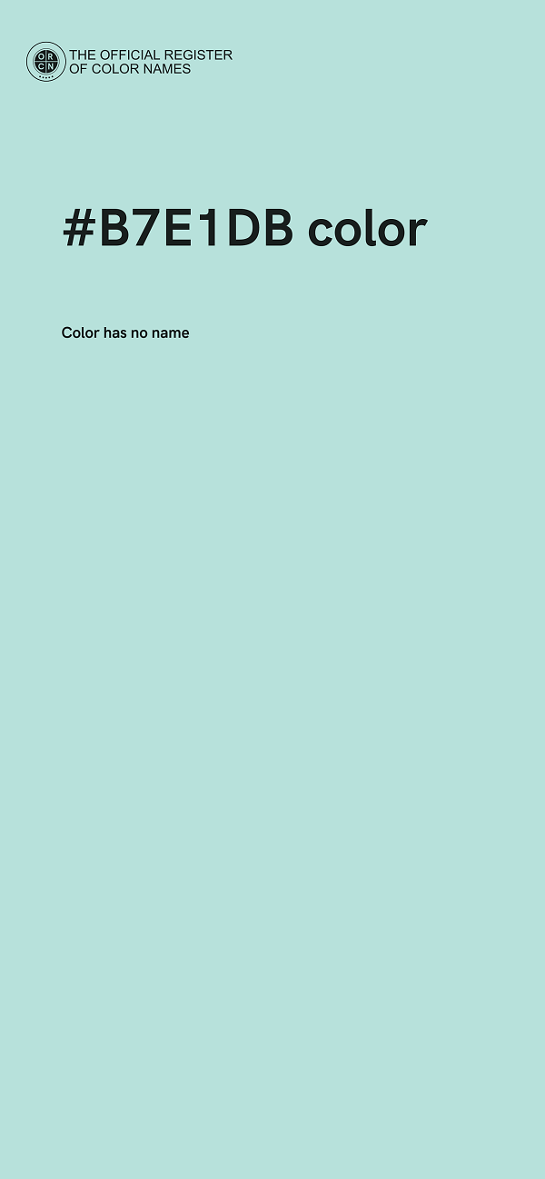 #B7E1DB color image