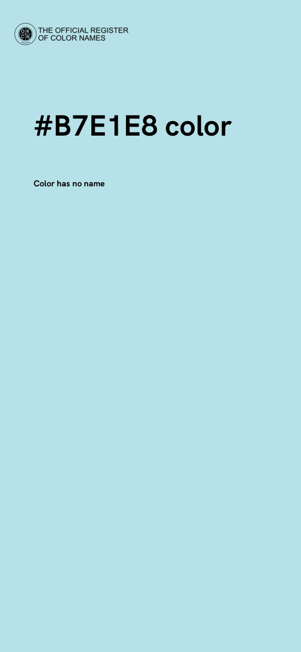 #B7E1E8 color image