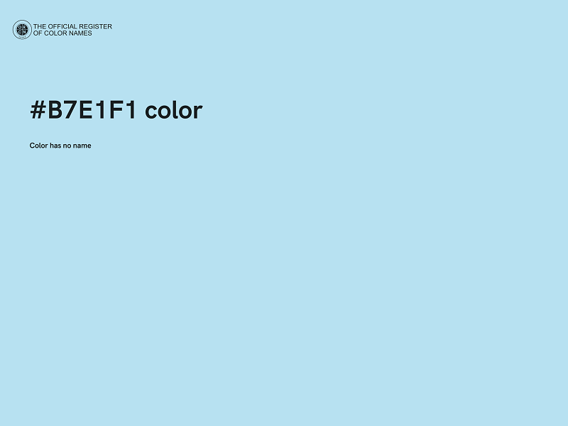 #B7E1F1 color image