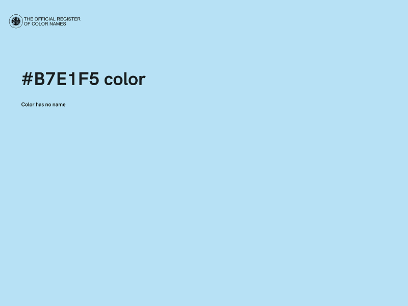 #B7E1F5 color image