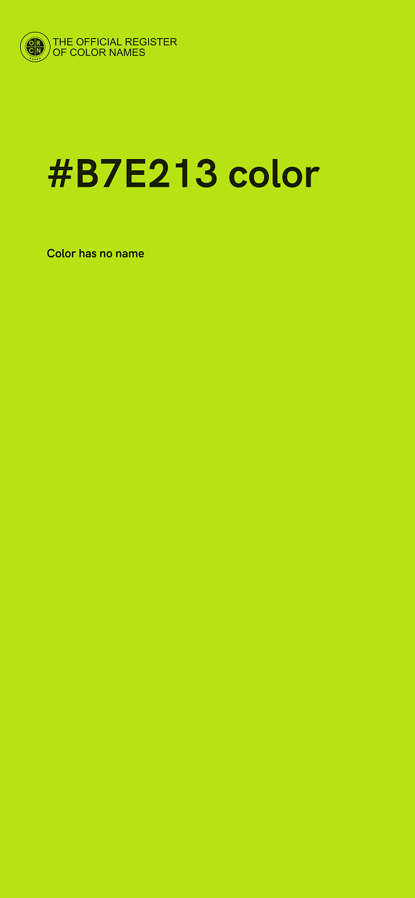 #B7E213 color image