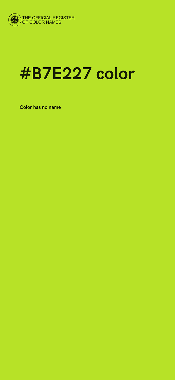 #B7E227 color image