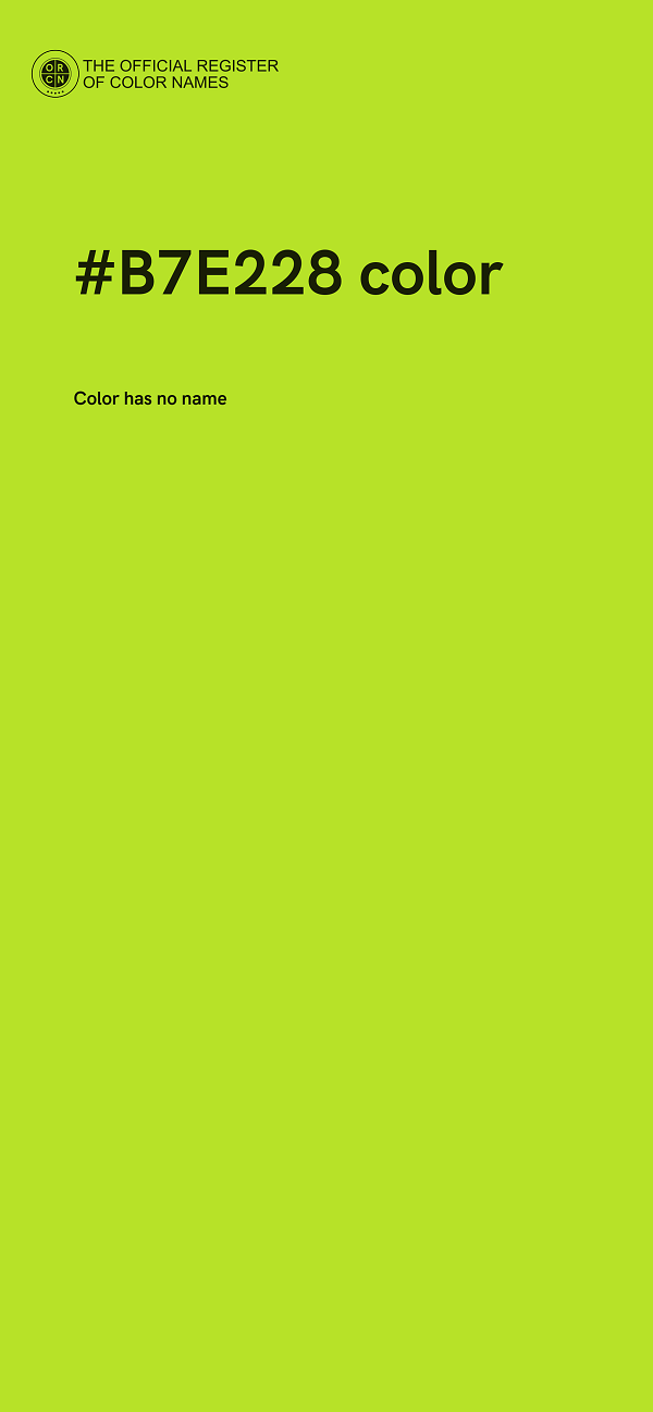 #B7E228 color image