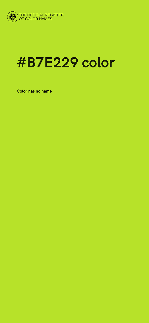#B7E229 color image