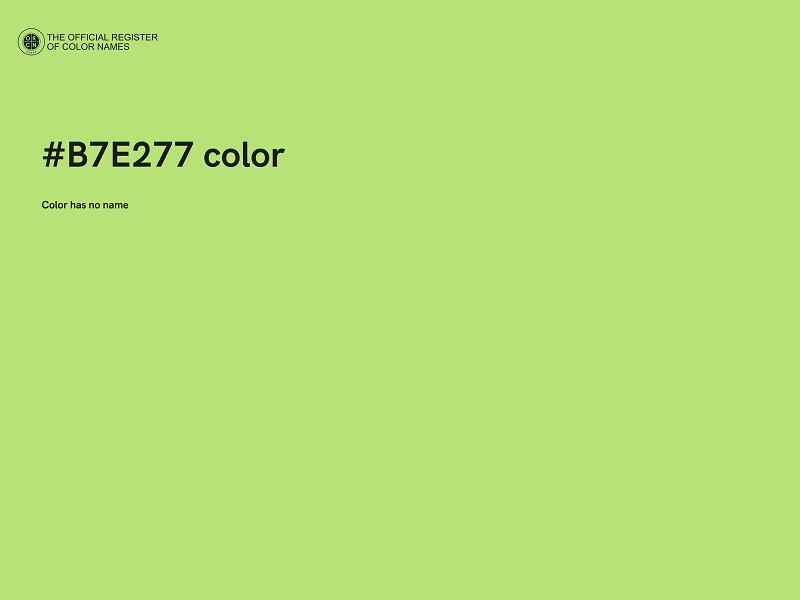 #B7E277 color image