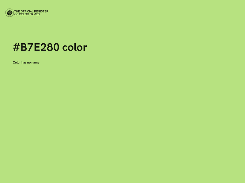 #B7E280 color image