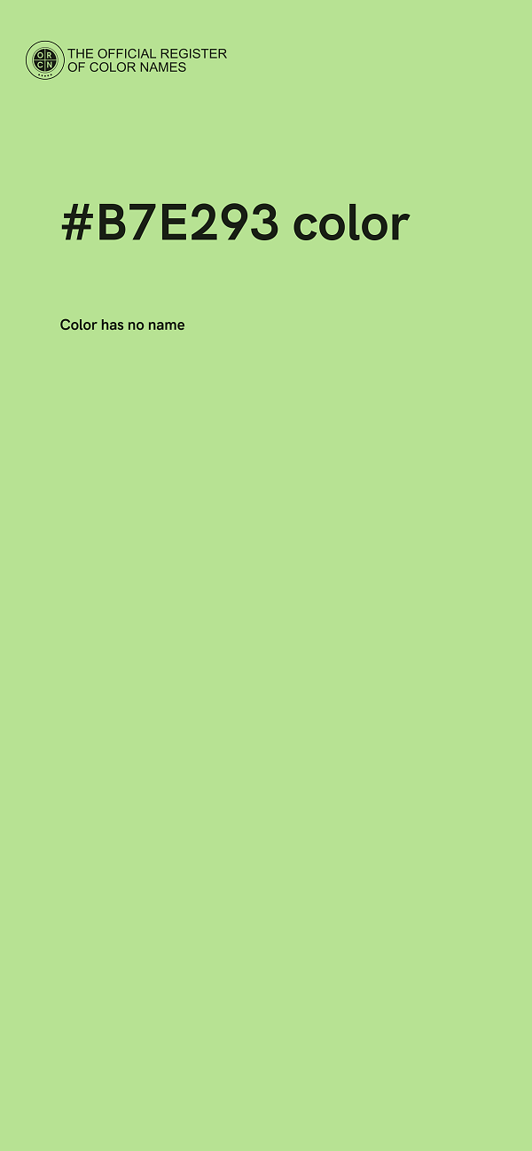 #B7E293 color image
