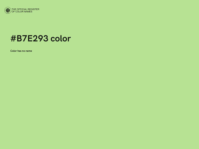 #B7E293 color image