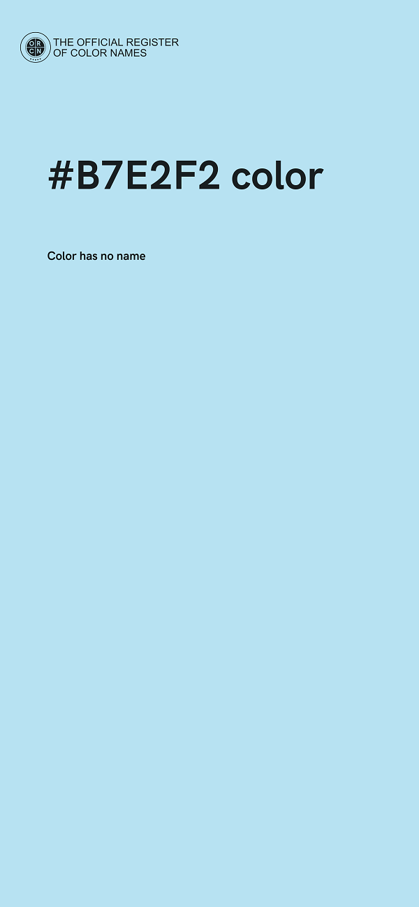 #B7E2F2 color image