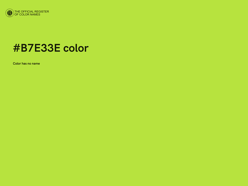 #B7E33E color image