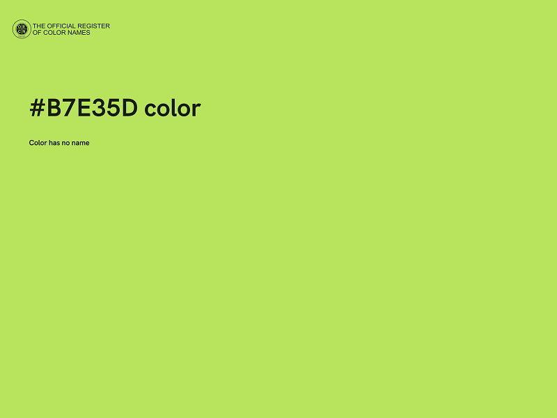 #B7E35D color image