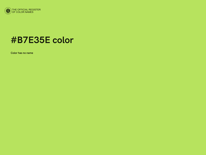#B7E35E color image