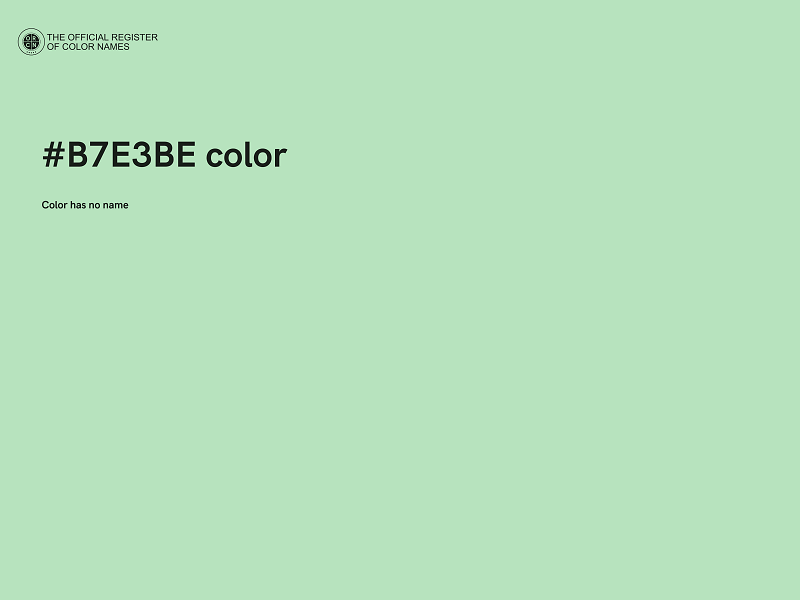 #B7E3BE color image