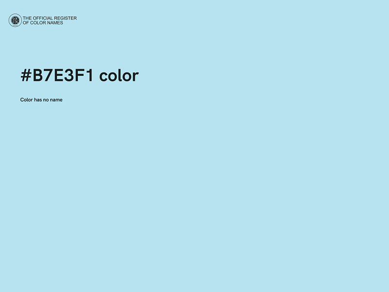 #B7E3F1 color image