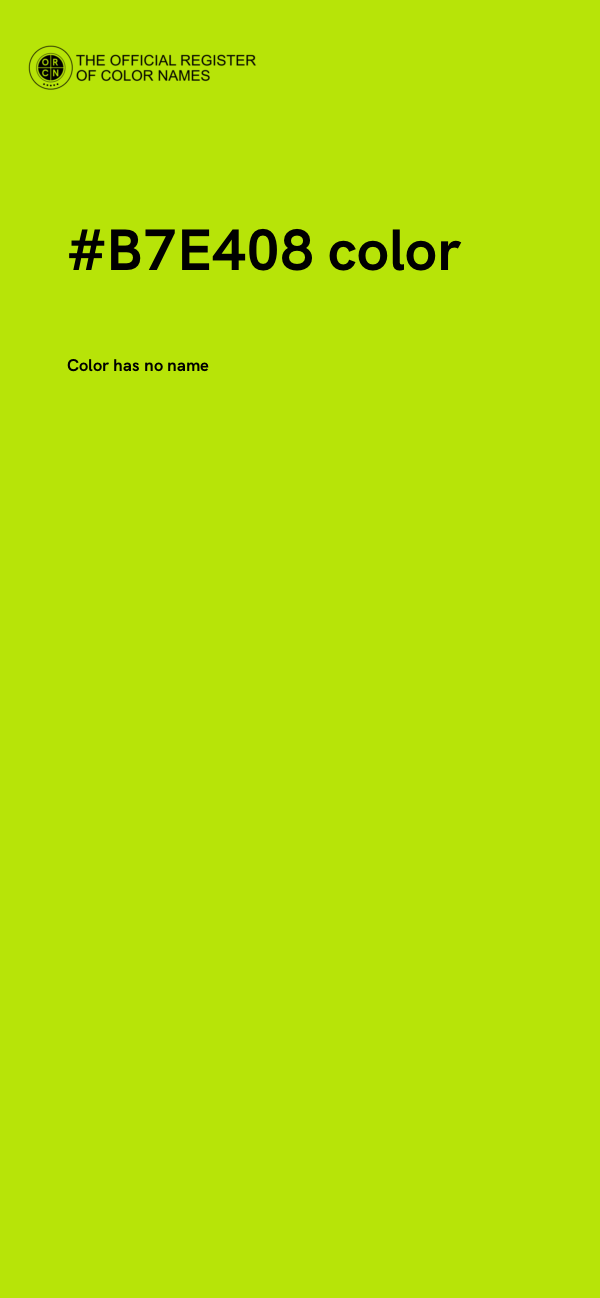 #B7E408 color image