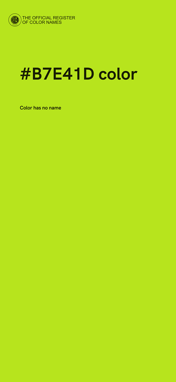 #B7E41D color image