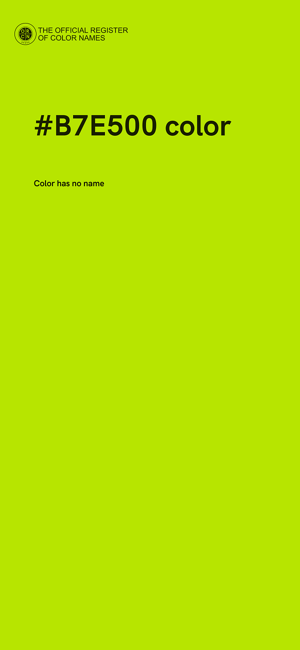 #B7E500 color image