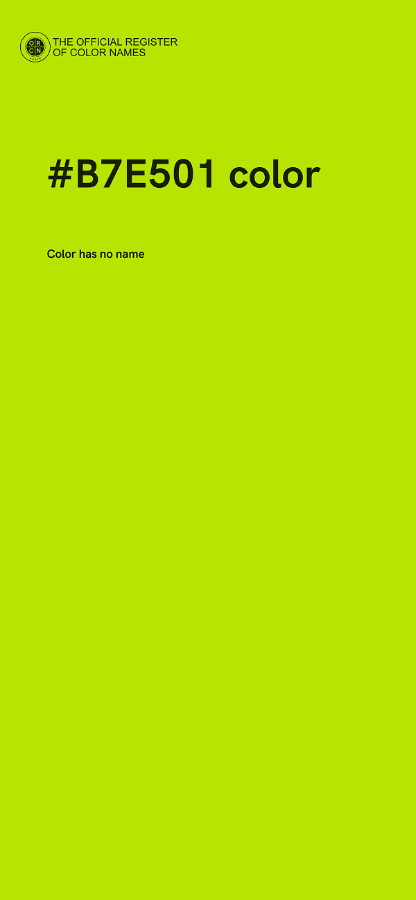 #B7E501 color image