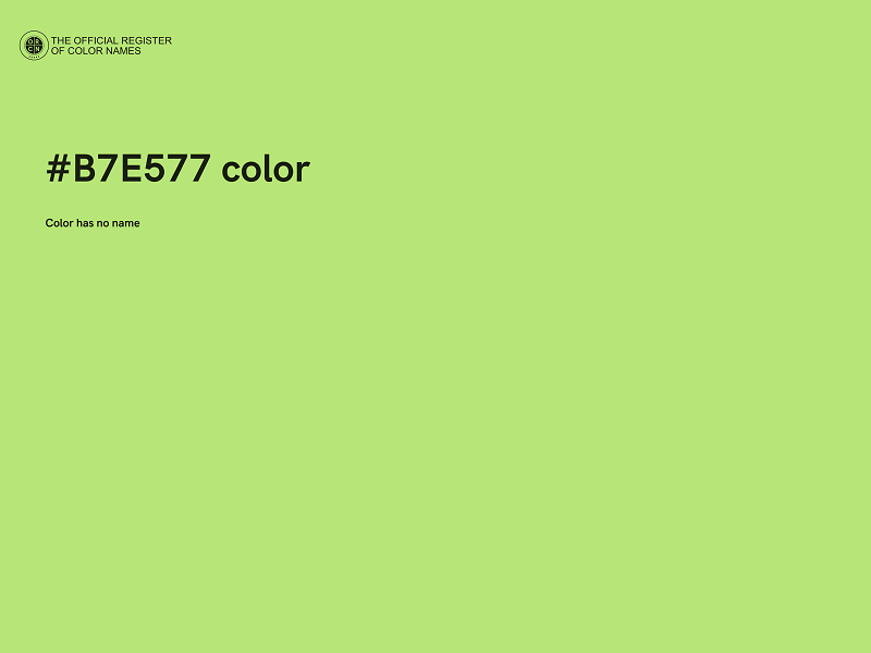 #B7E577 color image