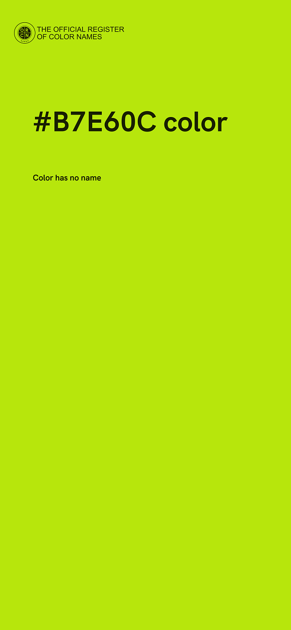 #B7E60C color image