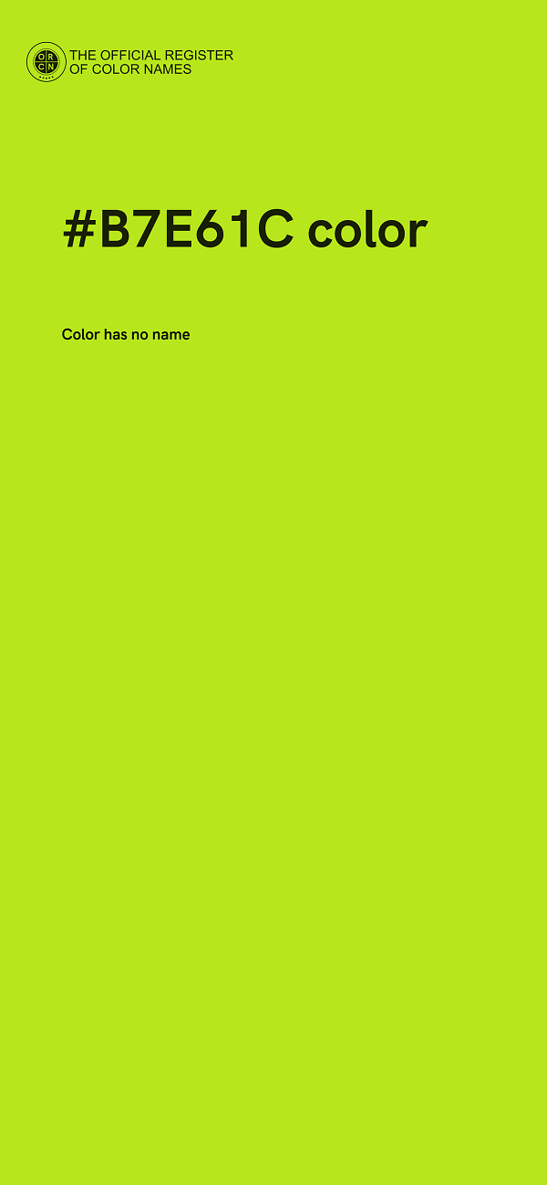 #B7E61C color image