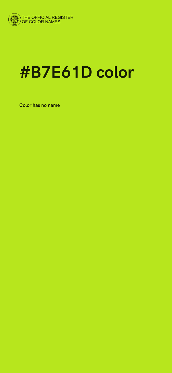 #B7E61D color image
