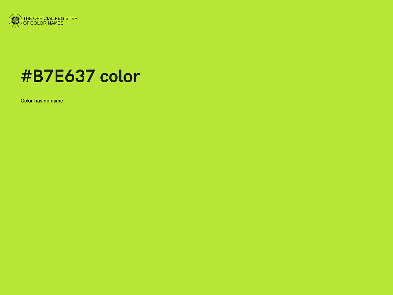 #B7E637 color image