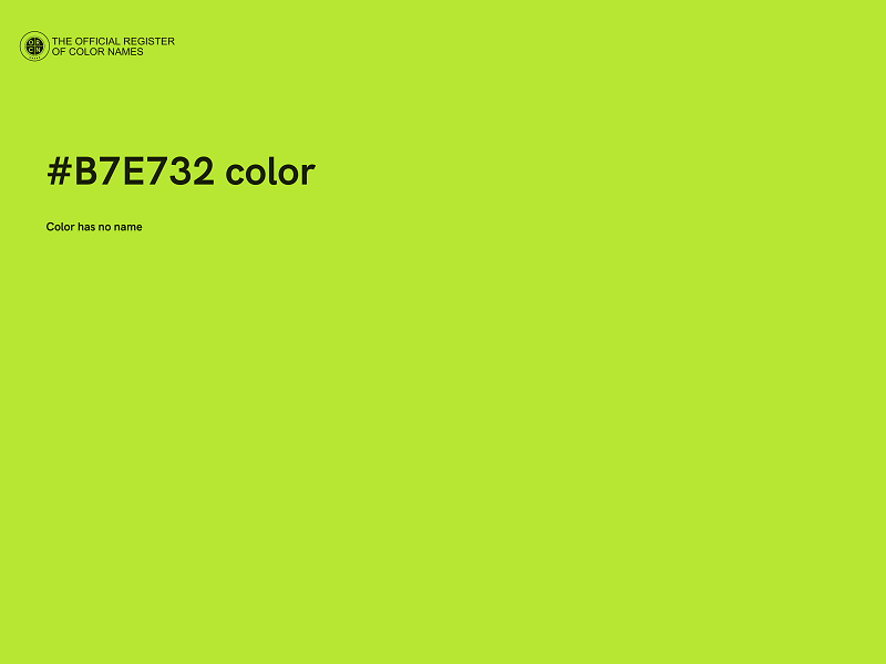 #B7E732 color image