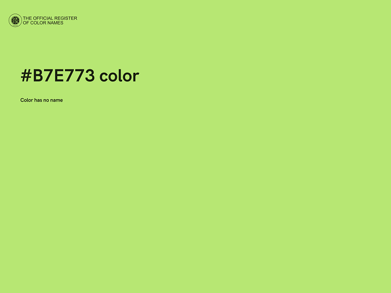 #B7E773 color image