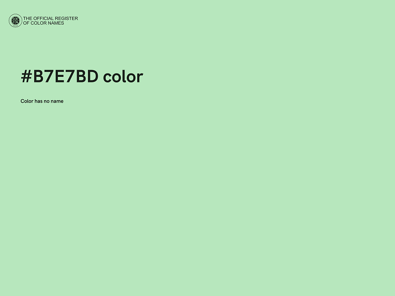 #B7E7BD color image