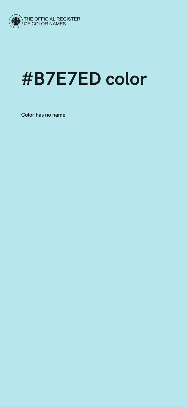 #B7E7ED color image