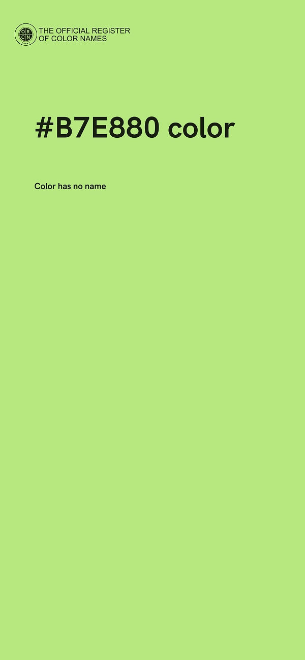 #B7E880 color image