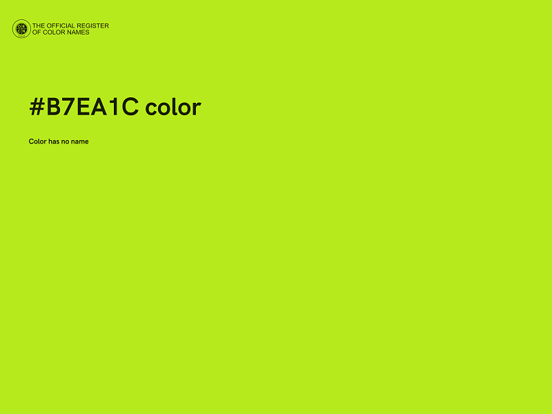 #B7EA1C color image