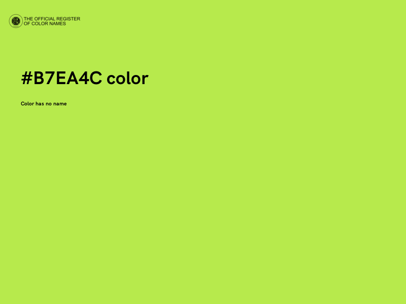 #B7EA4C color image