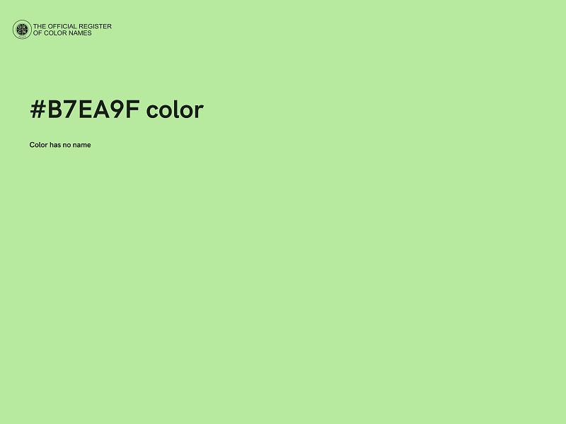 #B7EA9F color image